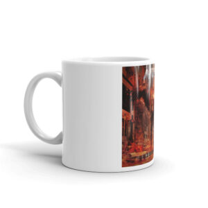 White glossy mug